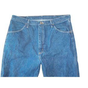 Rustler Jeans Regular Fit Straight Leg Prewash Denim Dark Blue